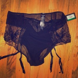 Sexy Calvin Klein panties with stockings straps